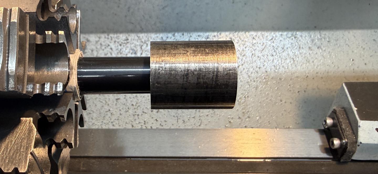 Step 4: Install the adapter blank and prepare to machine to size